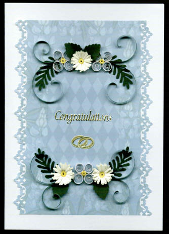 Wedding Postcards on Quilled Wedding Cards